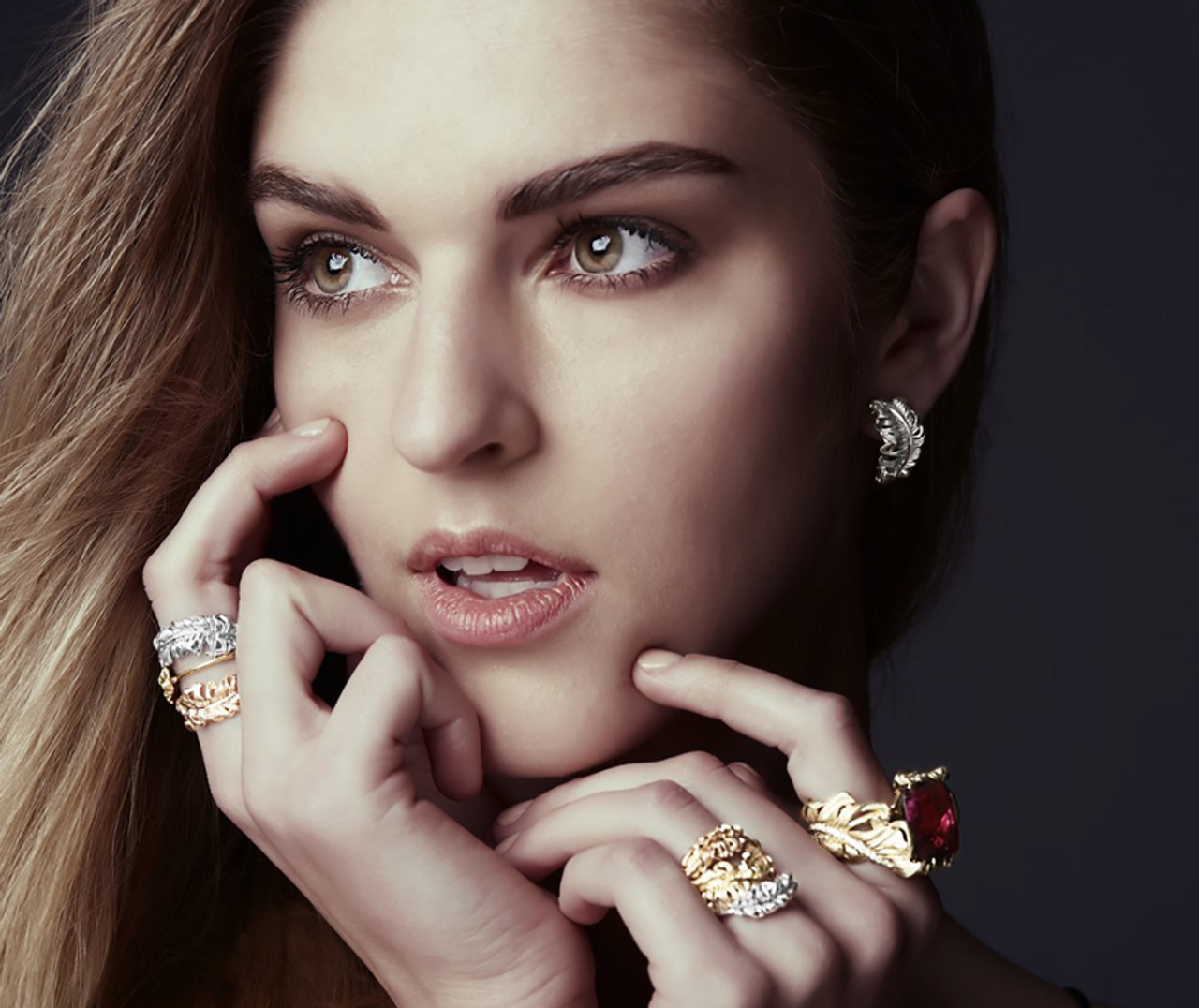 Model wearing jewellery