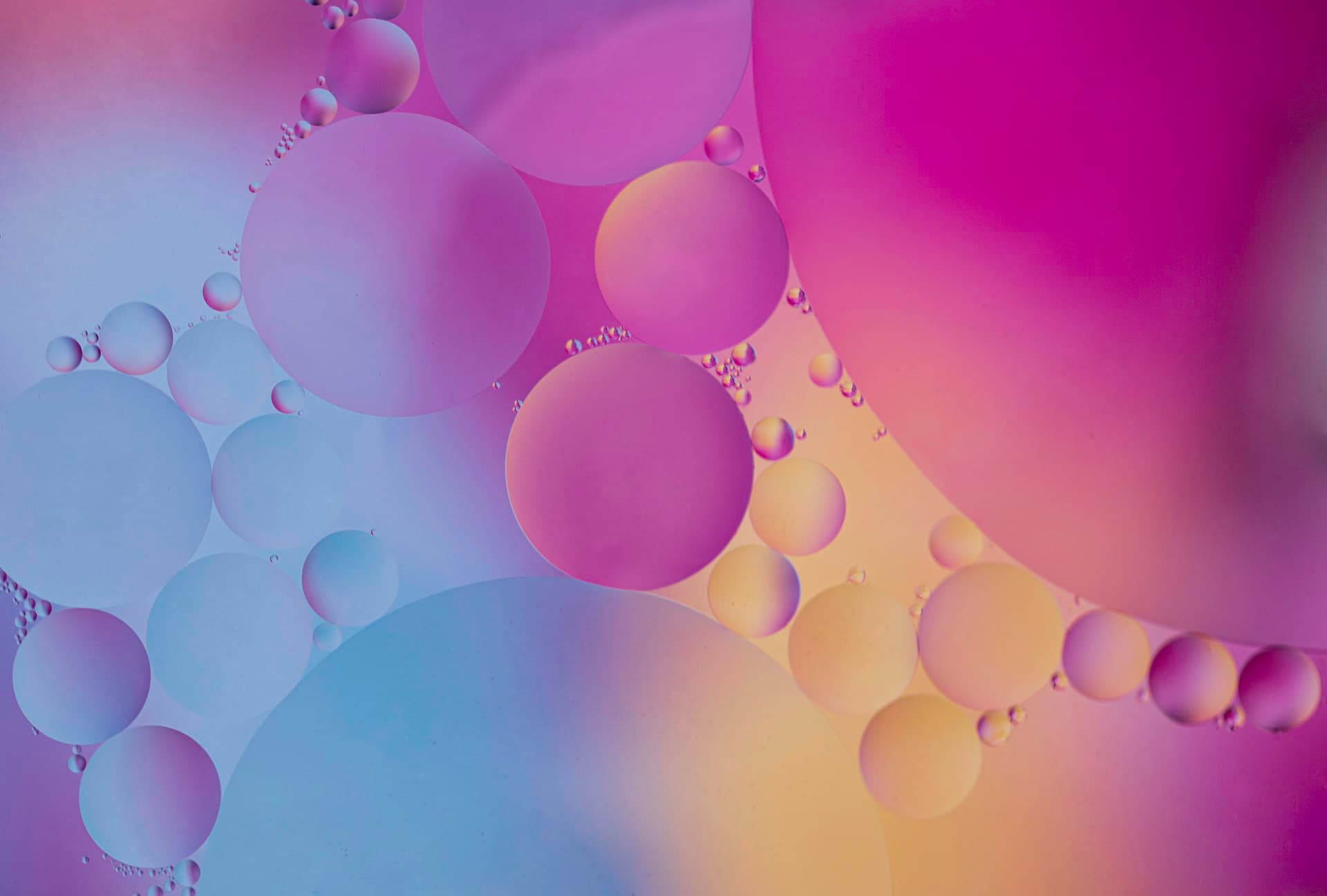 colourful bubbles