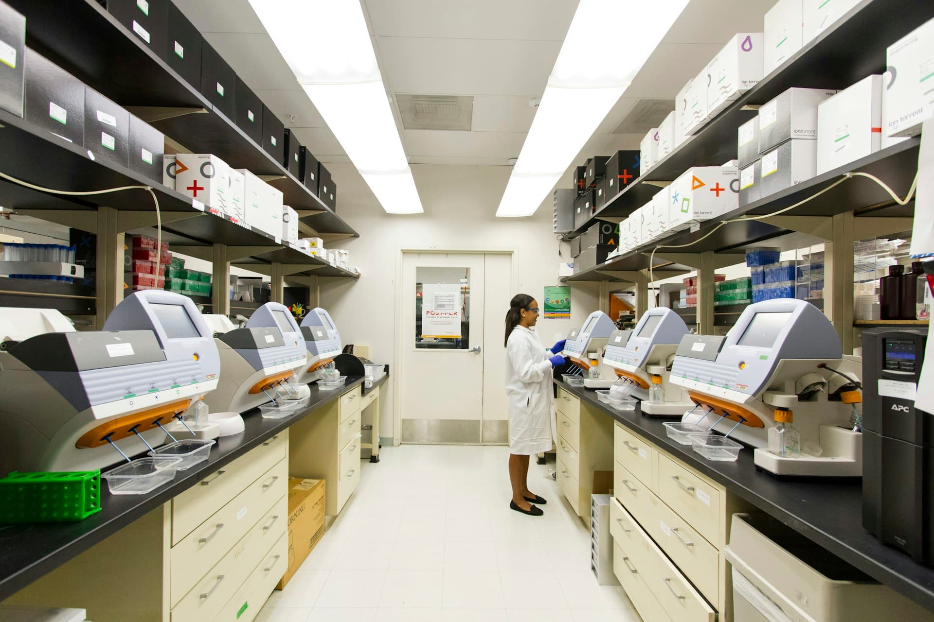 Woman in laboratory