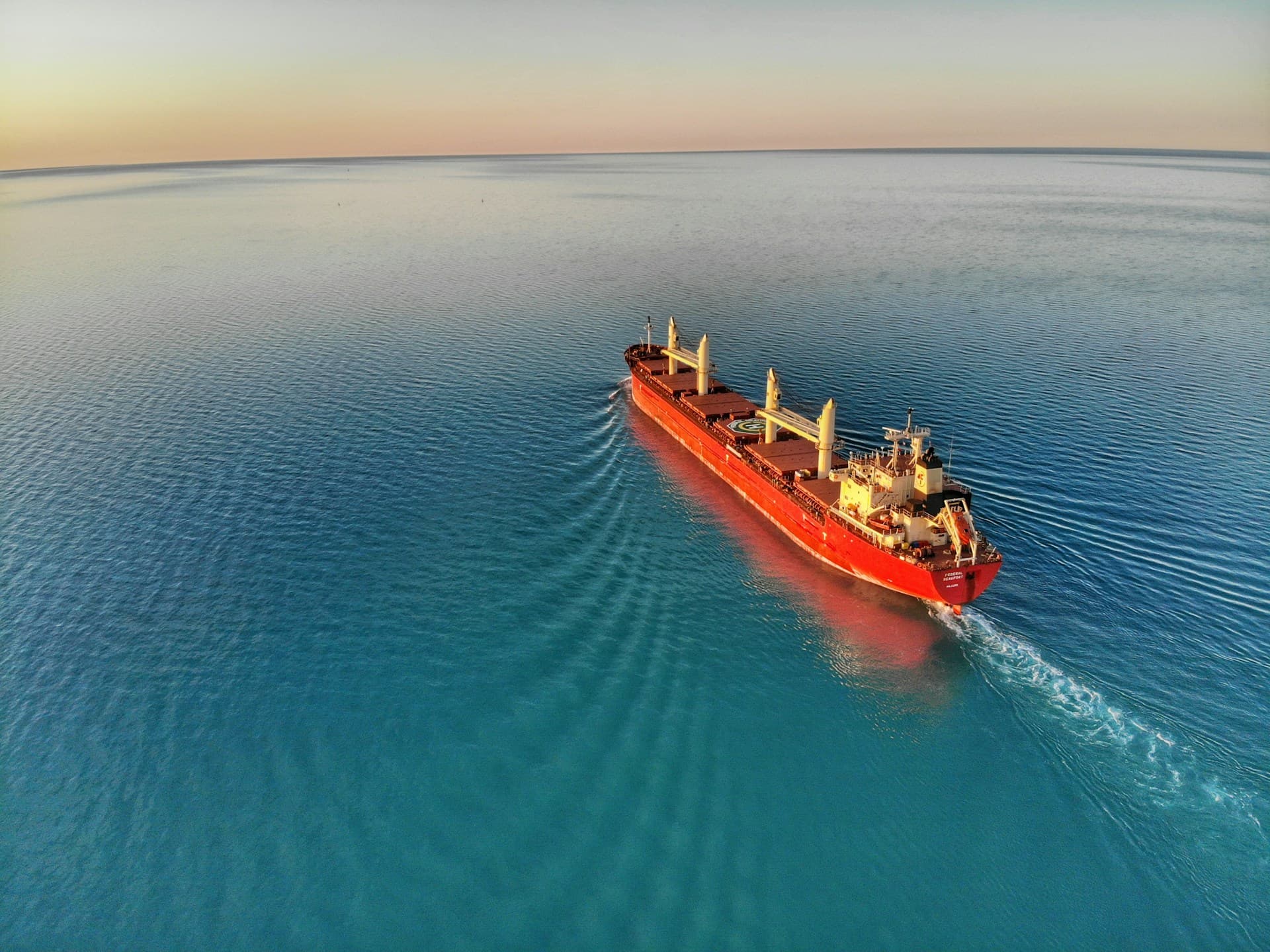 Ship in the ocean