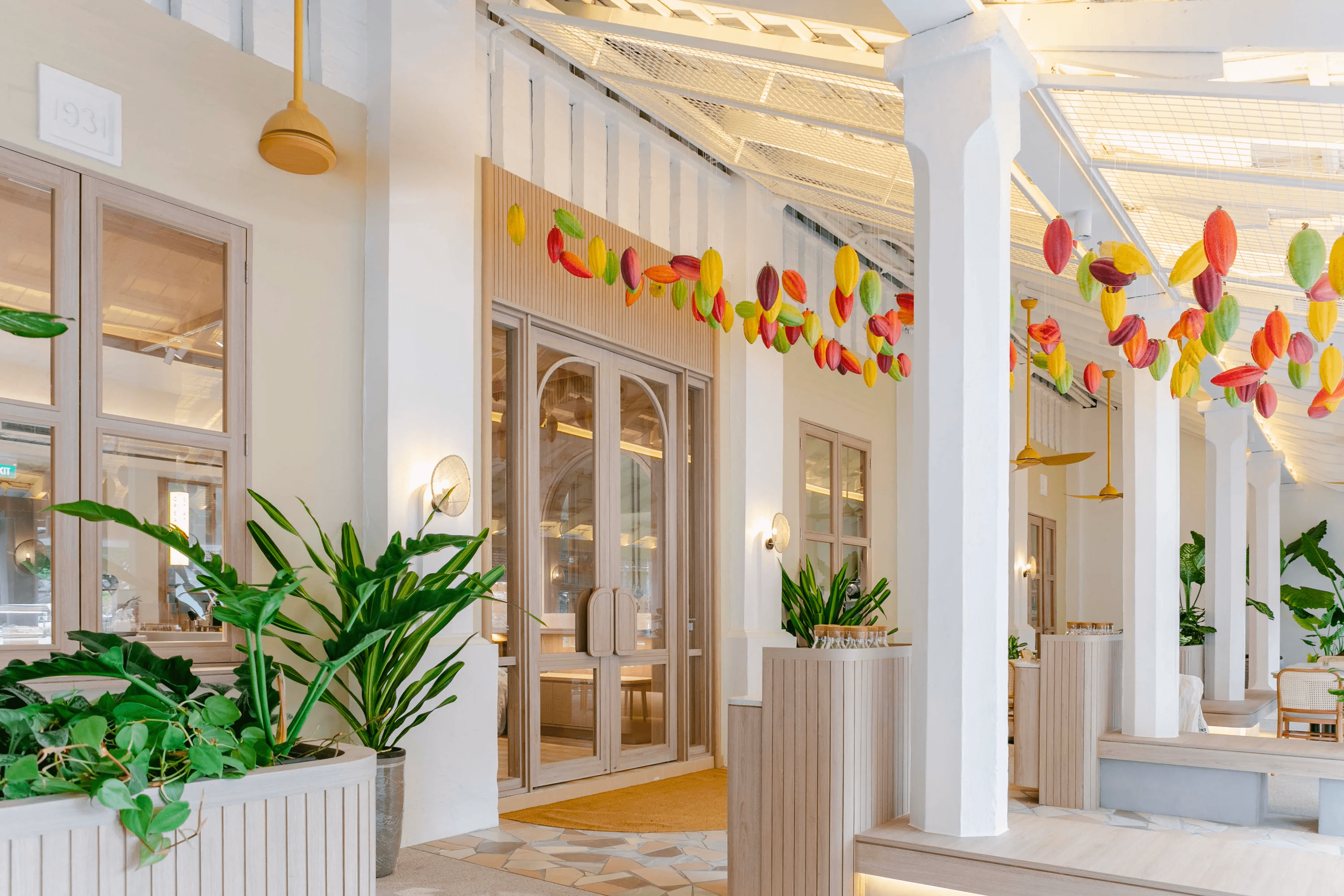 Storefront of chocolate shop