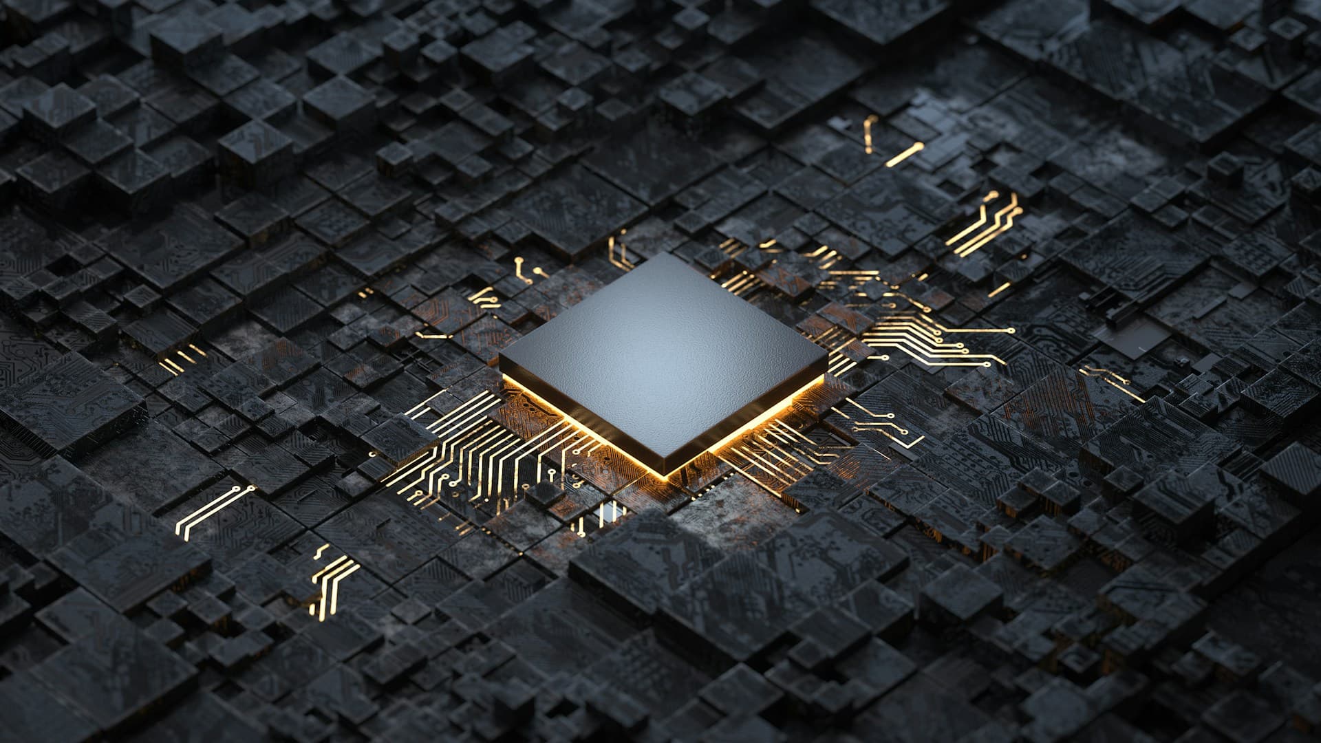 abstract technology and AI concept